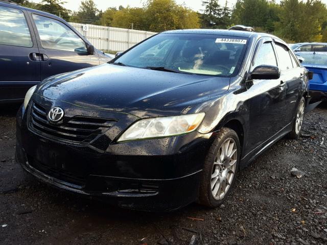 4T1BE46K89U850177 - 2009 TOYOTA CAMRY BASE BLACK photo 2