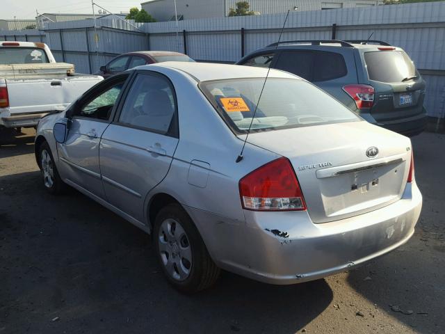 KNAFE222295663928 - 2009 KIA SPECTRA EX SILVER photo 3