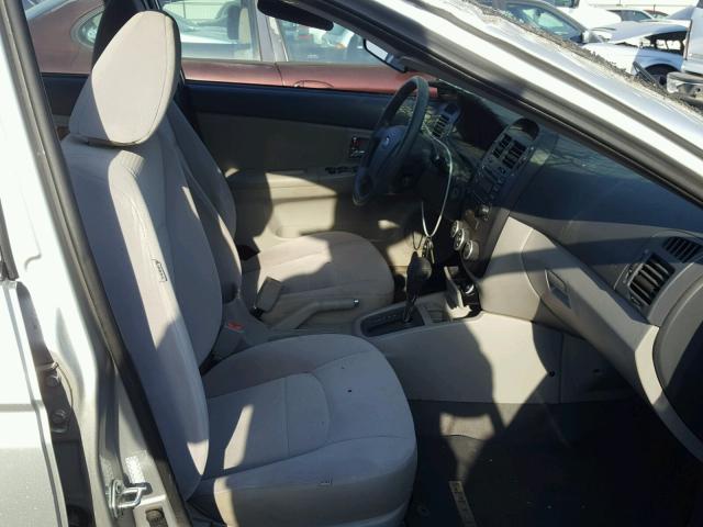 KNAFE222295663928 - 2009 KIA SPECTRA EX SILVER photo 5