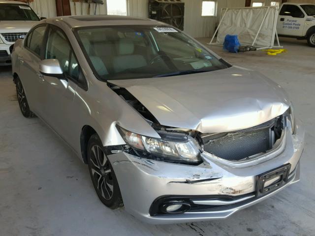 19XFB2F91DE010247 - 2013 HONDA CIVIC EXL 银色 照片 1