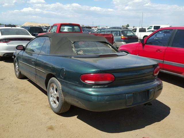 3C3EL55H7XT200948 - 1999 CHRYSLER SEBRING JX GREEN photo 3