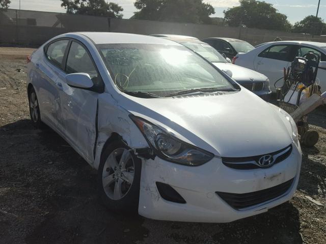 5NPDH4AE1DH388926 - 2013 HYUNDAI ELANTRA GL WHITE photo 1