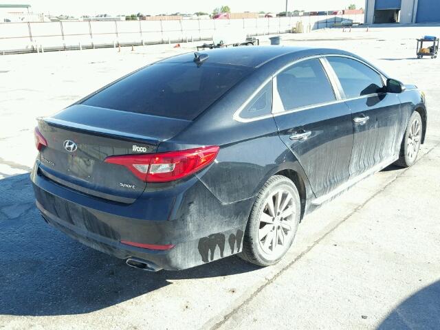 5NPE34AF0GH262332 - 2016 HYUNDAI SONATA SPO BLACK photo 4