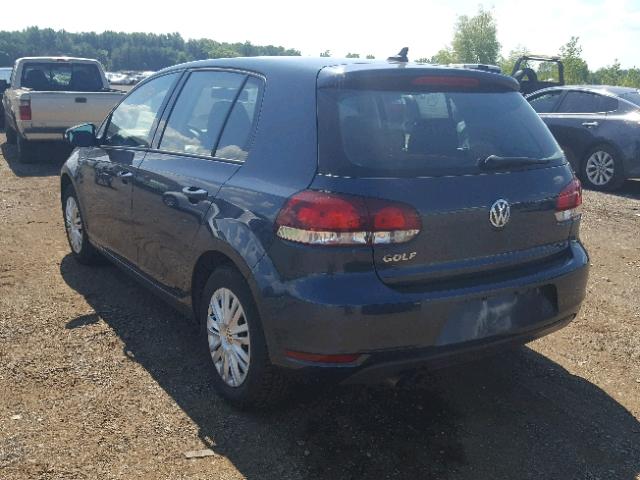 WVWDA7AJ8CW111248 - 2012 VOLKSWAGEN GOLF BLUE photo 3