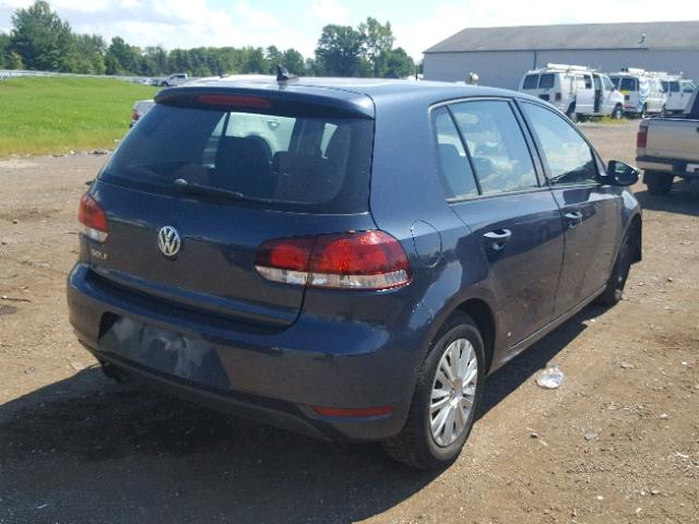WVWDA7AJ8CW111248 - 2012 VOLKSWAGEN GOLF BLUE photo 4