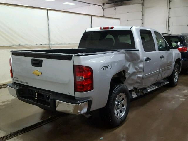 3GCPKSEA3BG136689 - 2011 CHEVROLET SILVERADO SILVER photo 4