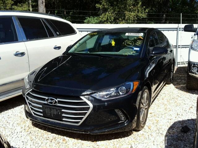 5NPD84LF3HH189923 - 2017 HYUNDAI ELANTRA SE BLACK photo 2