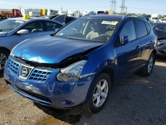 JN8AS58V38W131271 - 2008 NISSAN ROGUE S BLUE photo 2