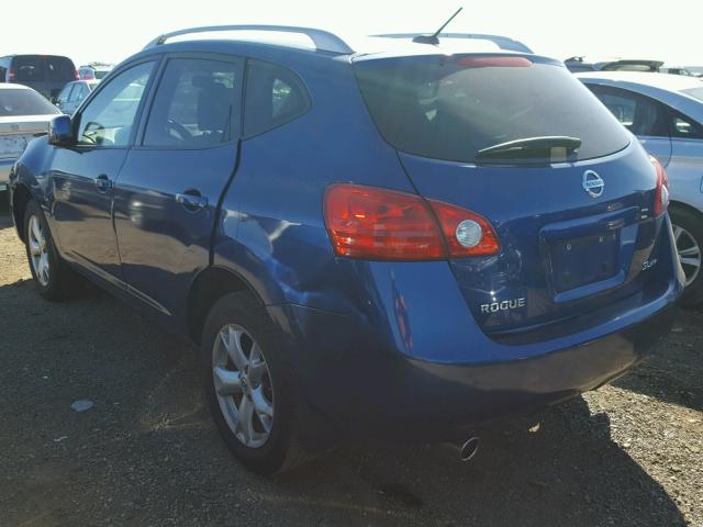 JN8AS58V38W131271 - 2008 NISSAN ROGUE S BLUE photo 3