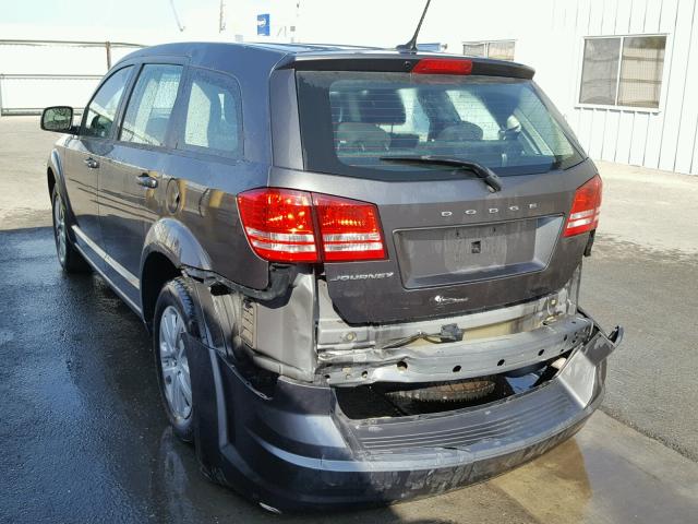 3C4PDCAB8FT509995 - 2015 DODGE JOURNEY SE CHARCOAL photo 3