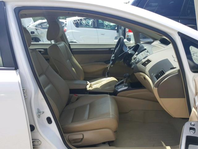 2HGFA16978H520210 - 2008 HONDA CIVIC EXL თეთრი ფოტო 5