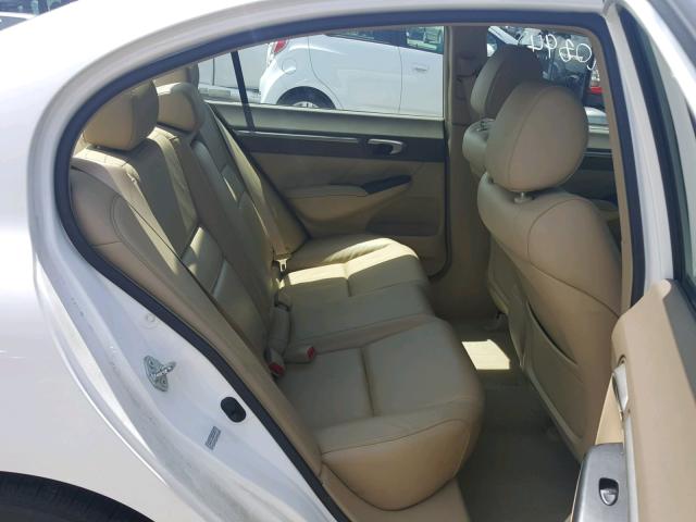2HGFA16978H520210 - 2008 HONDA CIVIC EXL თეთრი ფოტო 6