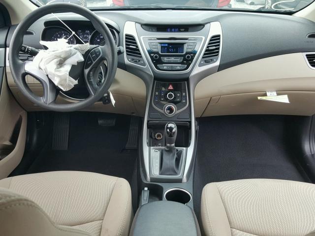 5NPDH4AE9GH738050 - 2016 HYUNDAI ELANTRA BLUE photo 9