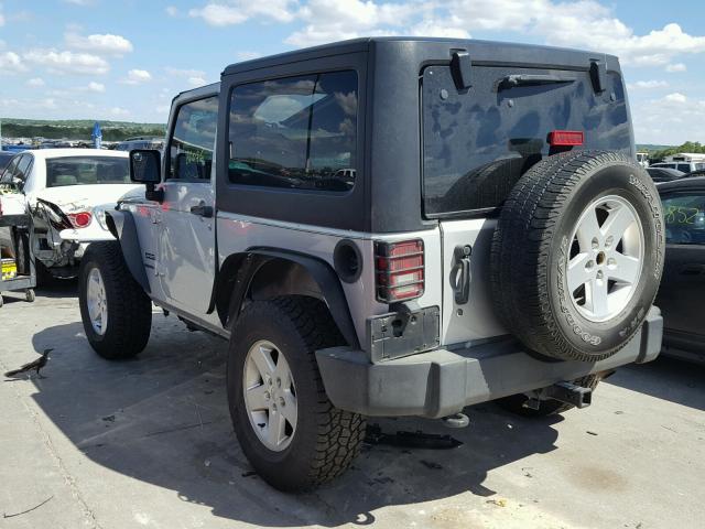 1J4GA2D12BL636232 - 2011 JEEP WRANGLER S SILVER photo 3