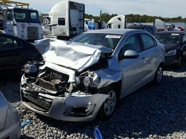 1G1JA5SH5E4221989 - 2014 CHEVROLET SONIC LS SILVER photo 2