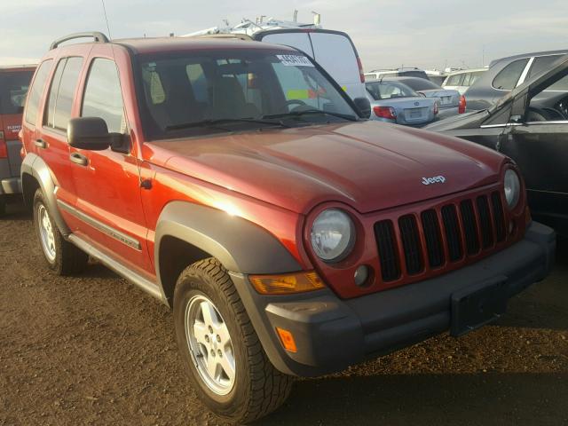 1J4GL48K37W671666 - 2007 JEEP LIBERTY RED photo 1