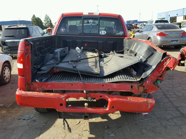 1FTRF14W54NA37497 - 2004 FORD F150 RED photo 6