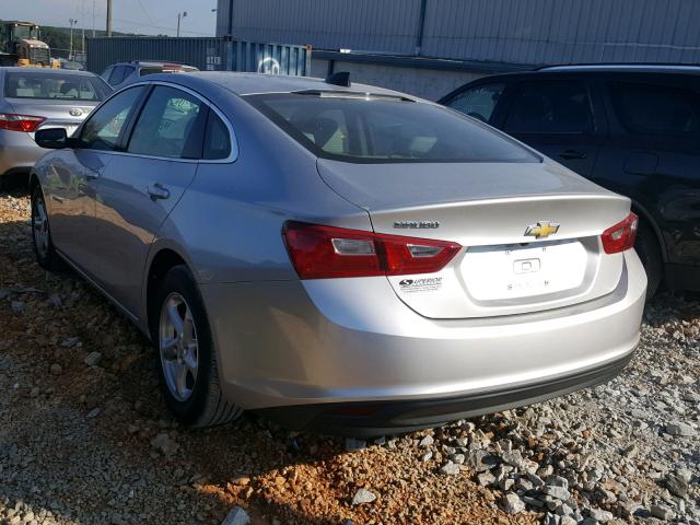 1G1ZB5ST4HF240630 - 2017 CHEVROLET MALIBU LS ვერცხლისფერი ფოტო 3