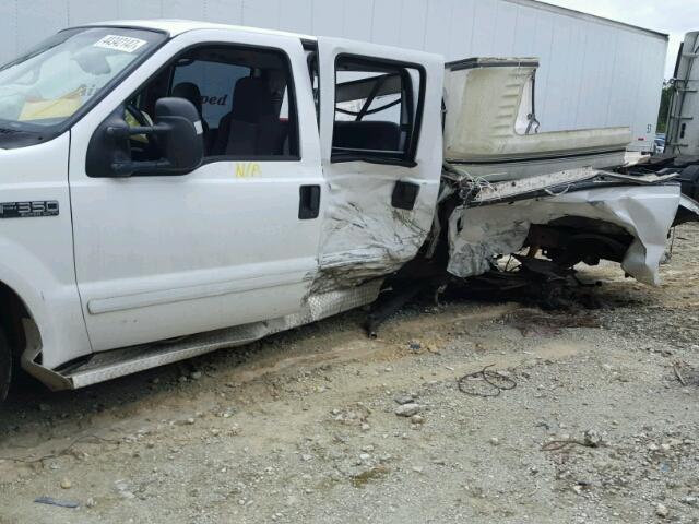 1FTSW30S52ED40065 - 2002 FORD F350 SRW S WHITE photo 9