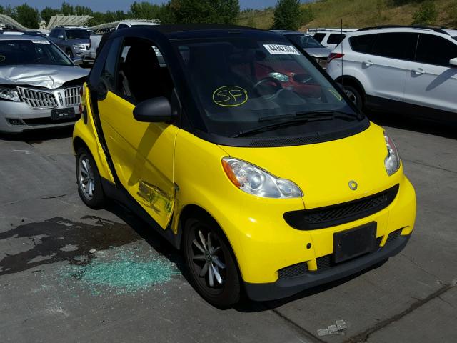 WMEEK31X78K191110 - 2008 SMART FORTWO PAS 黄色 照片 1