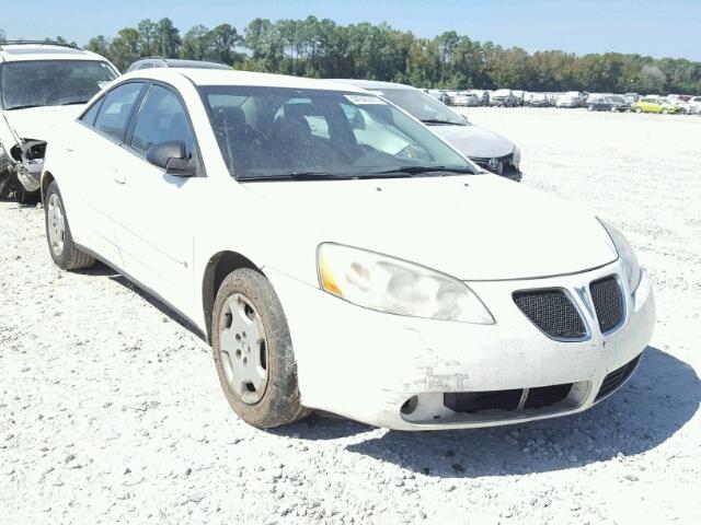 1G2ZF58B174259287 - 2007 PONTIAC G6 VALUE L WHITE photo 1