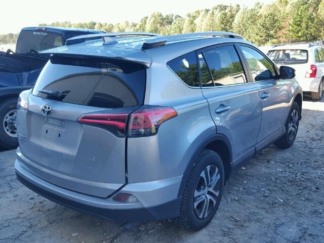 2T3ZFREV0GW294469 - 2016 TOYOTA RAV4 LE SILVER photo 4