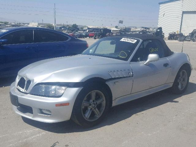 4USCH9344YLF87707 - 2000 BMW Z3 2.3 SILVER photo 2