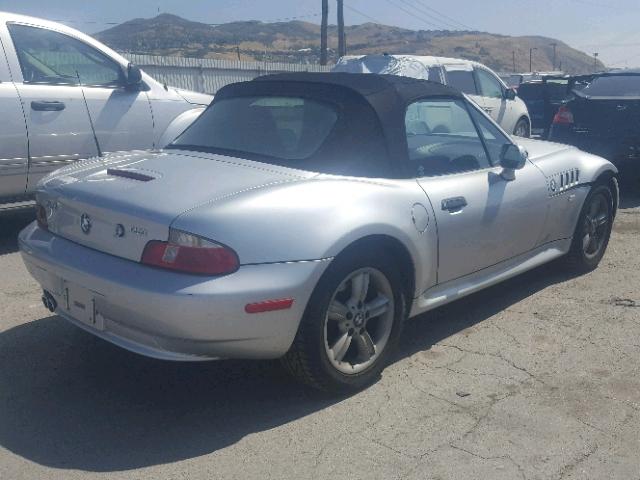 4USCH9344YLF87707 - 2000 BMW Z3 2.3 SILVER photo 4