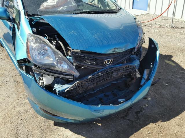 JHMGE8H5XDC026025 - 2013 HONDA FIT SPORT BLUE photo 9