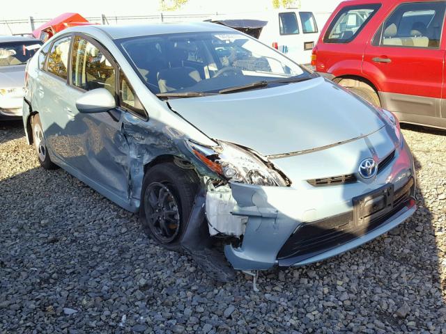 JTDKN3DU5D5623969 - 2013 TOYOTA PRIUS BLUE photo 1