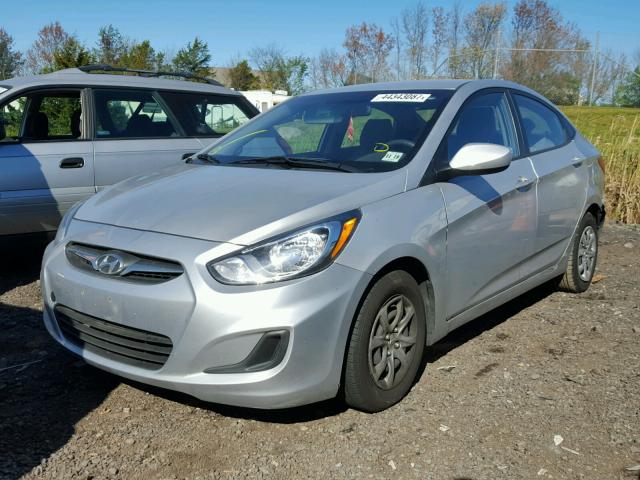 KMHCT4AE2EU607812 - 2014 HYUNDAI ACCENT GLS SILVER photo 2