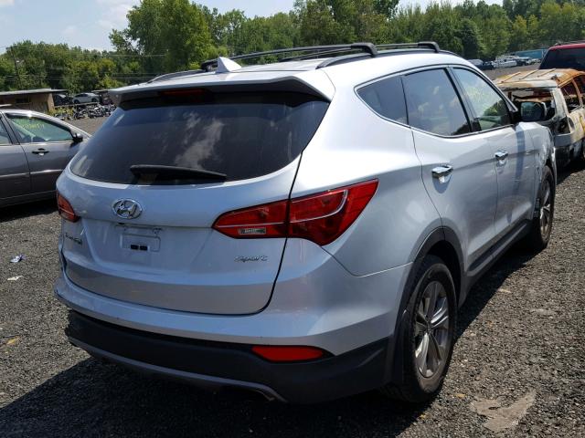 5XYZU3LB3GG374195 - 2016 HYUNDAI SANTA FE S SILVER photo 4