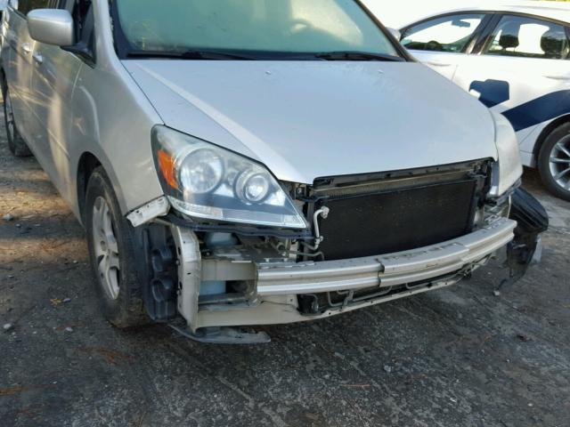 5FNRL38655B055254 - 2005 HONDA ODYSSEY EX SILVER photo 9