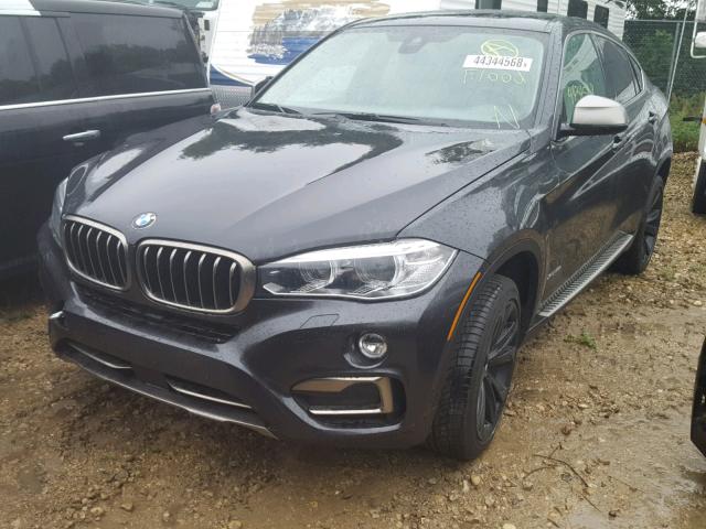 5UXKU2C50F0N76016 - 2015 BMW X6 XDRIVE3 GRAY photo 2