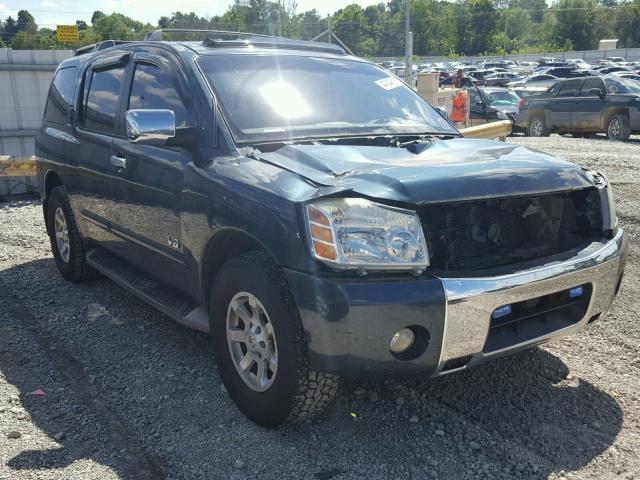 5N1AA08B65N708038 - 2005 NISSAN ARMADA SE BLUE photo 1