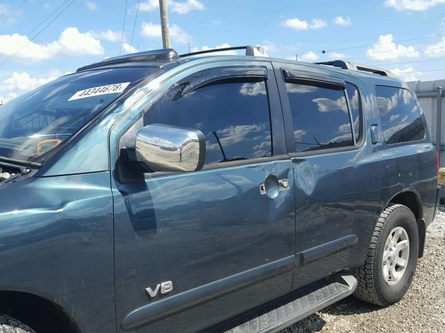 5N1AA08B65N708038 - 2005 NISSAN ARMADA SE BLUE photo 9