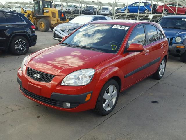 KNADE163776196579 - 2007 KIA RIO 5 SX ORANGE photo 2