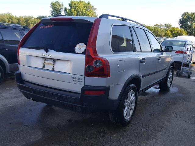 YV1CZ91H941101043 - 2004 VOLVO XC90 T6 SILVER photo 4