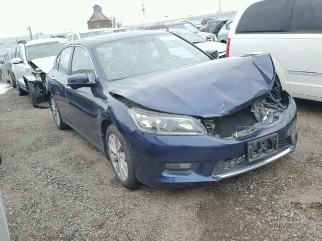 1HGCR2F87EA299940 - 2014 HONDA ACCORD EXL BLUE photo 1