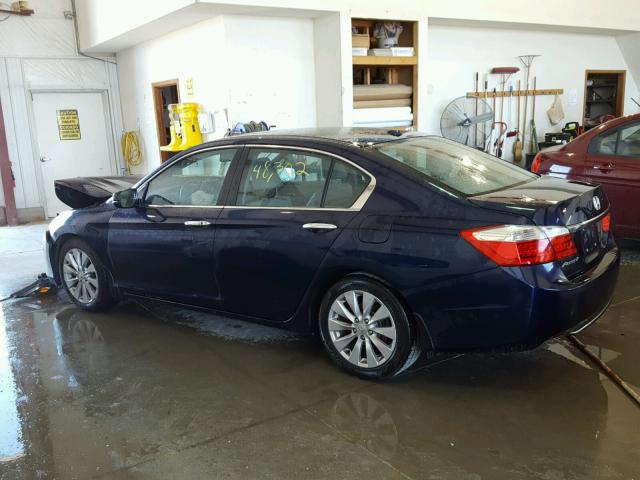 1HGCR2F87EA299940 - 2014 HONDA ACCORD EXL BLUE photo 3