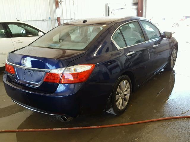 1HGCR2F87EA299940 - 2014 HONDA ACCORD EXL BLUE photo 4