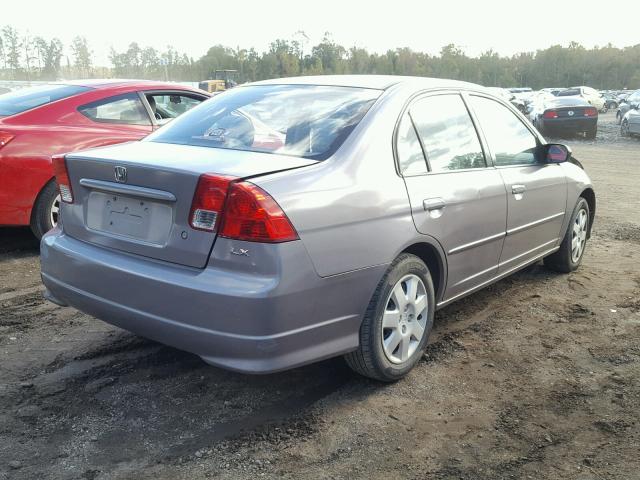 2HGES16514H581939 - 2004 HONDA CIVIC LX SILVER photo 4