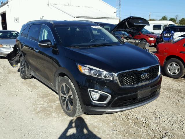 5XYPHDA10GG041660 - 2016 KIA SORENTO EX BLACK photo 1