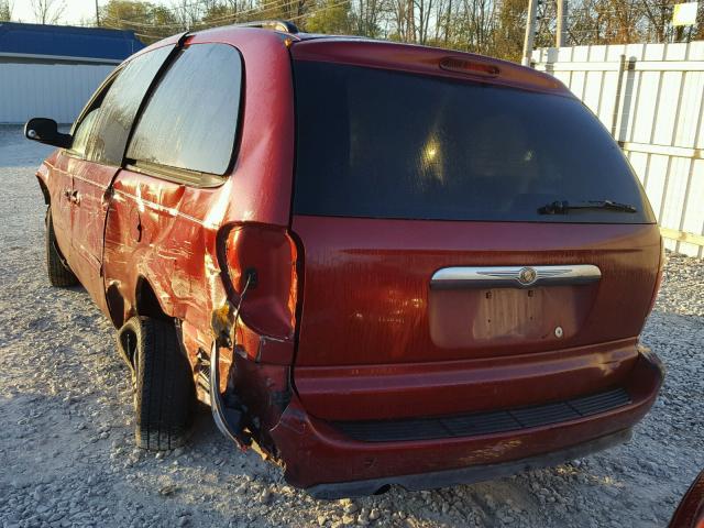 2A4GP44R86R742245 - 2006 CHRYSLER TOWN & COU RED photo 3