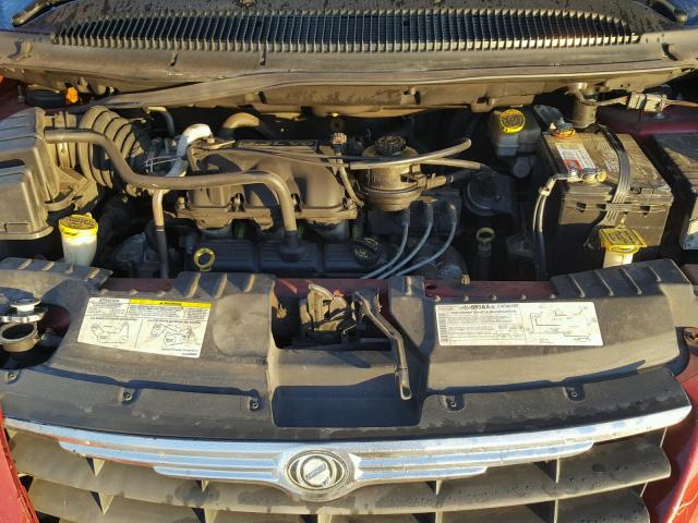 2A4GP44R86R742245 - 2006 CHRYSLER TOWN & COU RED photo 7