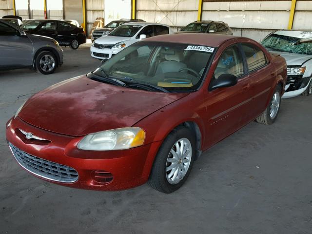 1C3EL46X31N518007 - 2001 CHRYSLER SEBRING LX RED photo 2