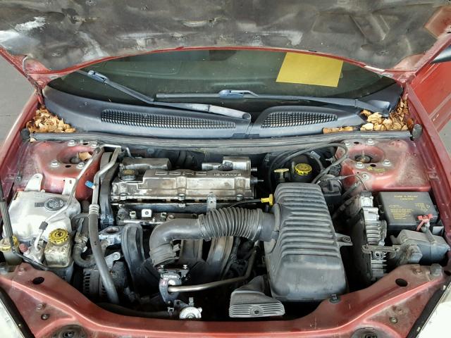 1C3EL46X31N518007 - 2001 CHRYSLER SEBRING LX RED photo 7