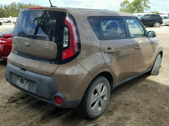 KNDJN2A22G7283908 - 2016 KIA SOUL BROWN photo 4