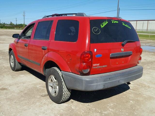 1D4HD38K36F166696 - 2006 DODGE DURANGO SX RED photo 3