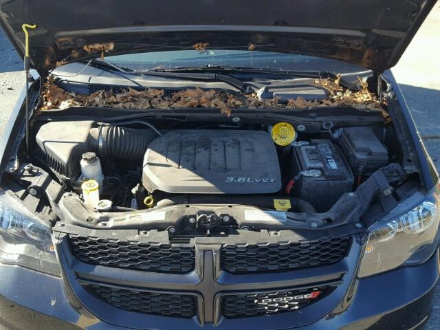 2C4RDGCG5FR652110 - 2015 DODGE GRAND CARA BLACK photo 7